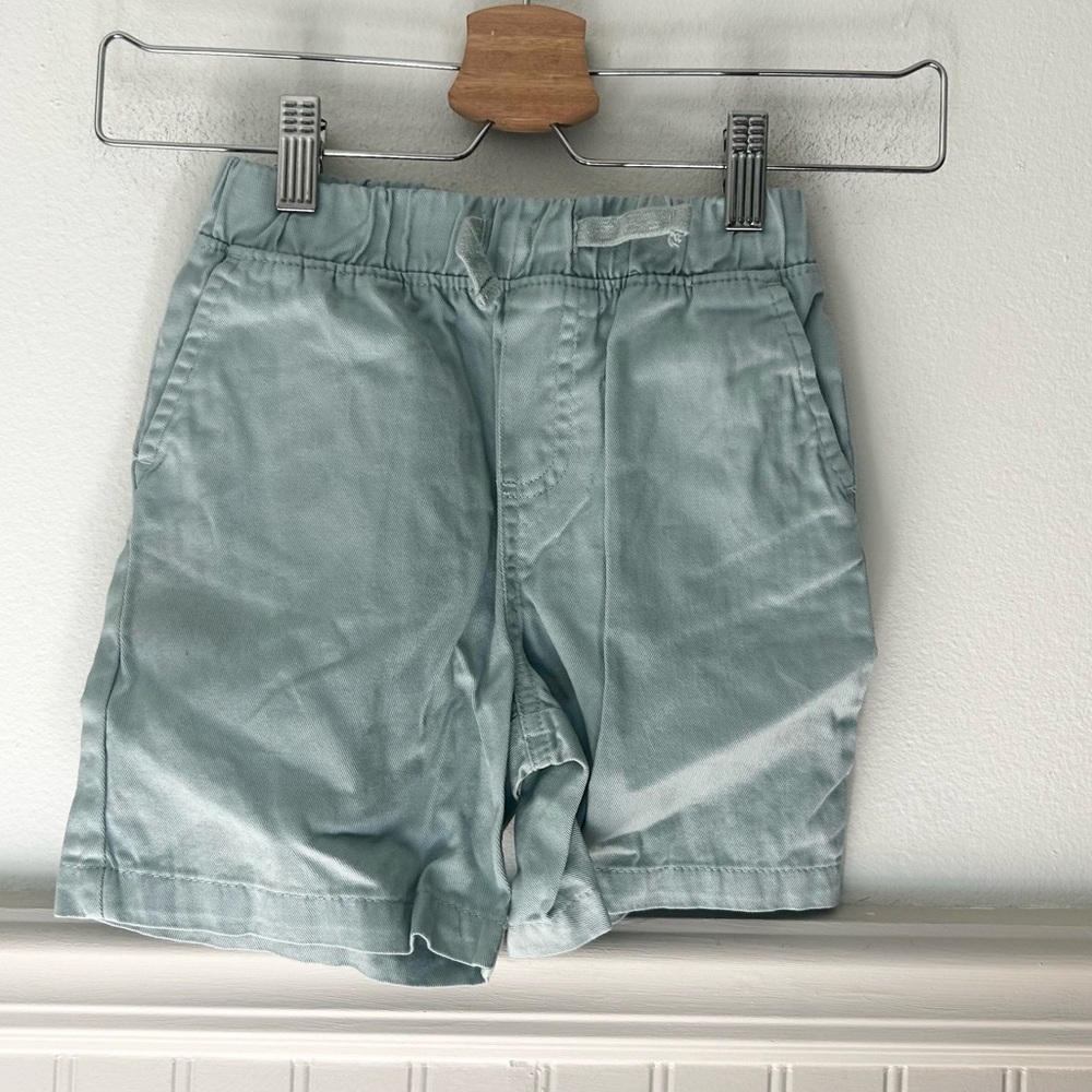 Ben Sherman Boys Size 6 Soft Blue Flat Front Pull-On Cotton Shorts Casual Summer